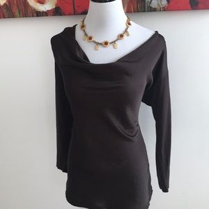 Chocolate Vince Camuto Blouse